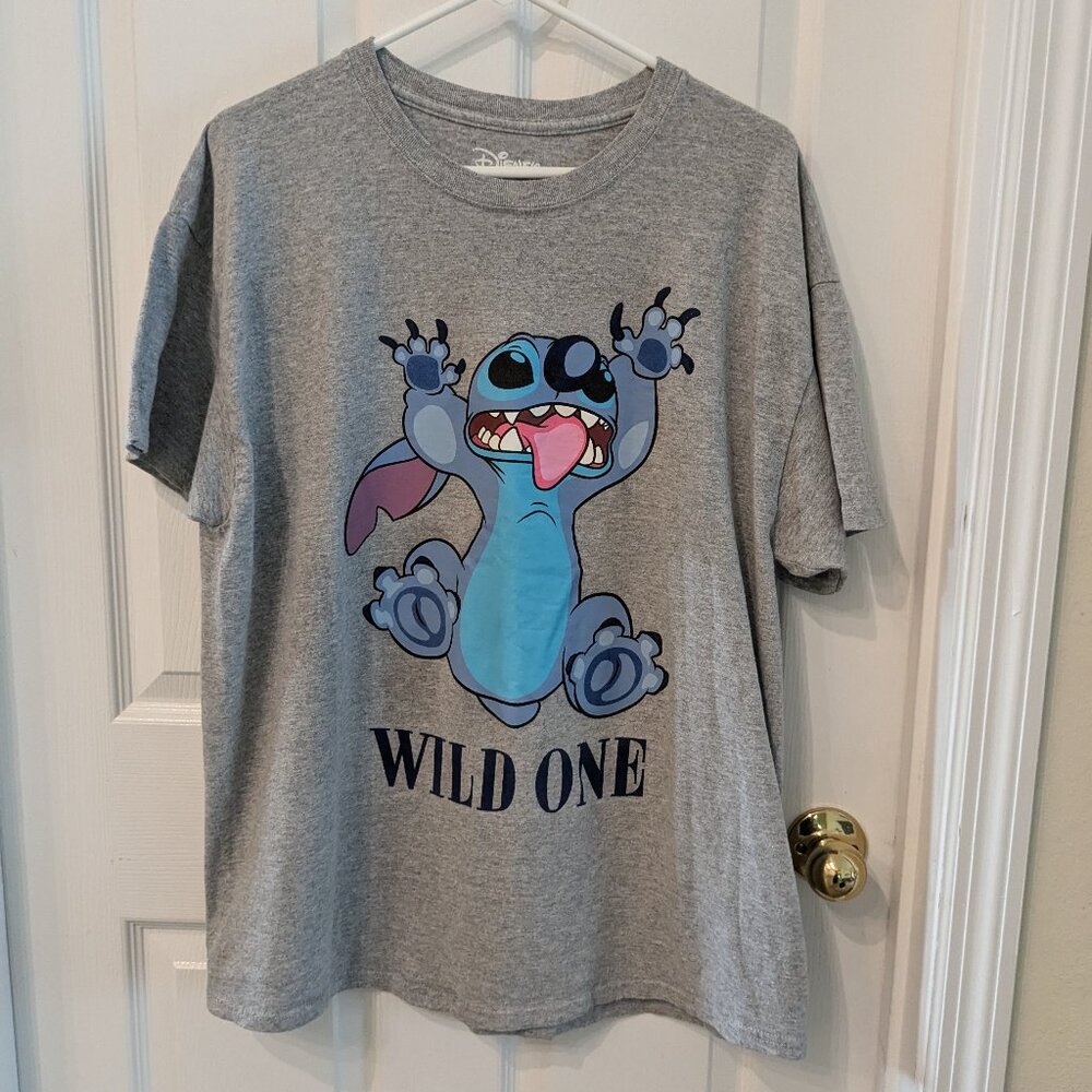 Disney Lilo & Stitch "Wild One" Tee Grey Size XL